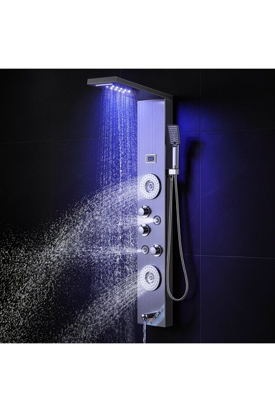 VEVOR Πύργος ντους, Διαστάσεις προϊόντος: 1345 x 200 x 460 mm, Υλικό: ανοξείδ...