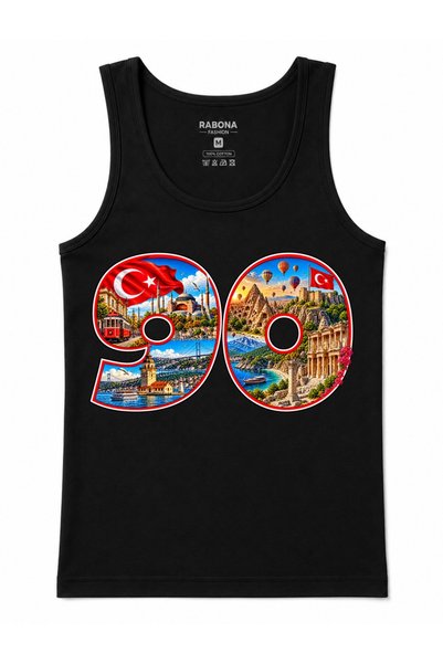 Rabona Fashion Turkey Heritage 90 – Tank Top Featuring the Turkish Flag and V...