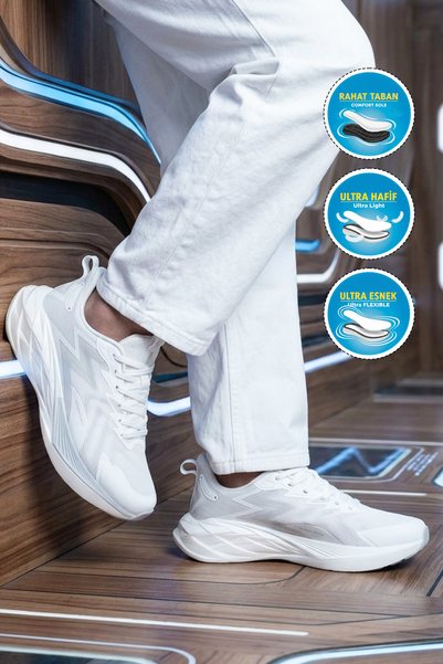 AYAKMOD Men's Sneakers 5026 White