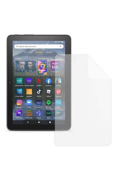 COMANDO High Definition Silicone Film for Fire HD 8 Plus (2022), TAB PROTECT,...