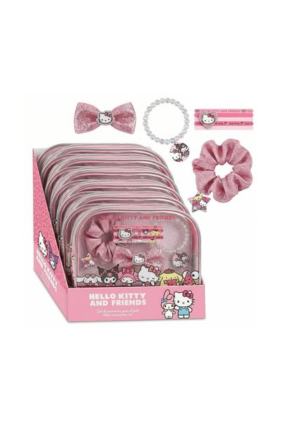 Cerda Group Мини чанта през рамо „Hello Kitty и приятели“ с комплект аксесоар...