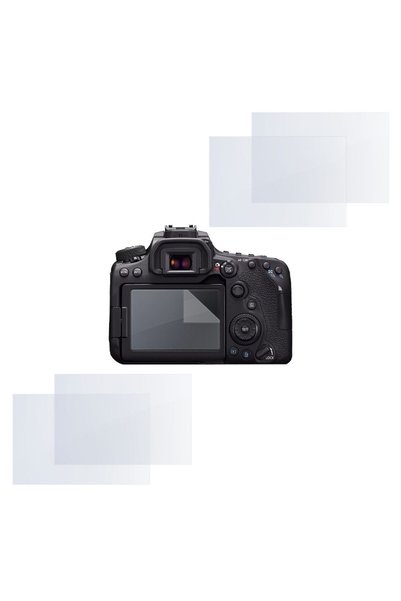COMANDO Σετ προστασίας συμβατό με την Canon EOS 90D, Focus Shield, 4 ανθεκτικ...