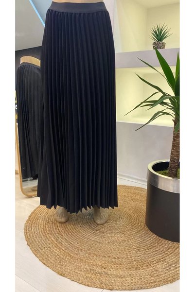Invee Pleated Skirt BLACK 6998