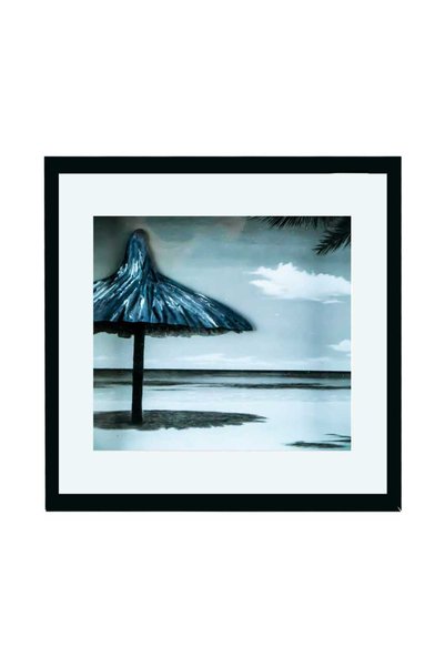 OEM 3D картина за стена с рамка от МДФ и стъкло, 33x33 см, пейзажи
