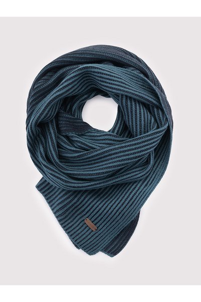 OMBRE Wendbarer Herrenschal, gerippte Strickware, rechteckige Form, ohne Fran...