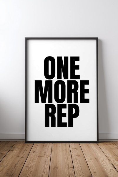 KEYFHOME Jedan još Rep Design 3 poster sa crnim okvirom od MDF-a, dekor za zi...