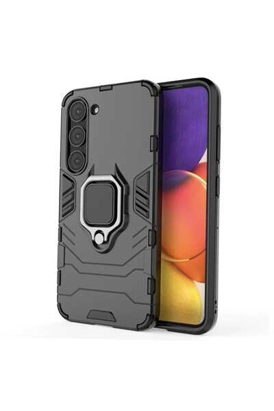 COMANDO Husă cu inel de protecție compatibilă cu Samsung Galaxy S24, protecți...