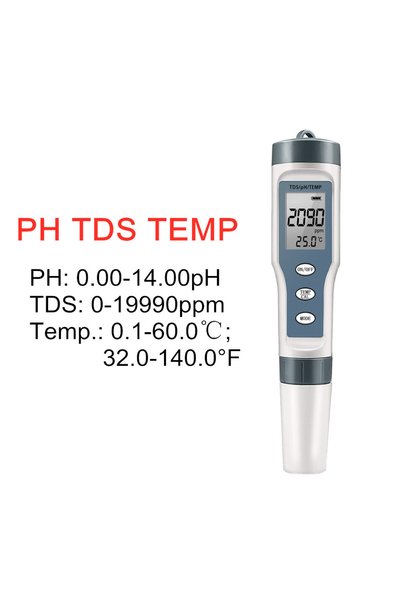 Choice جهاز اختبار جودة المياه متعدد الوظائف PH TDS TEMP — جهاز قياس درجة الح...