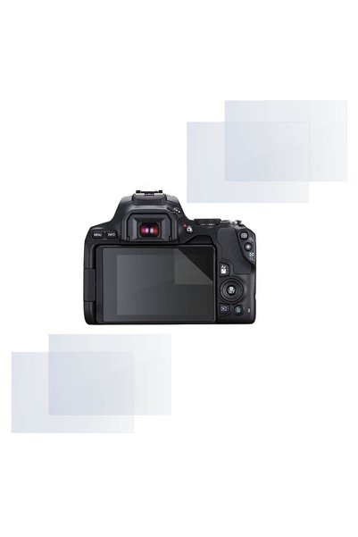 COMANDO Σετ προστασίας συμβατό με την Canon EOS 200D, Focus Shield, 4 ανθεκτι...