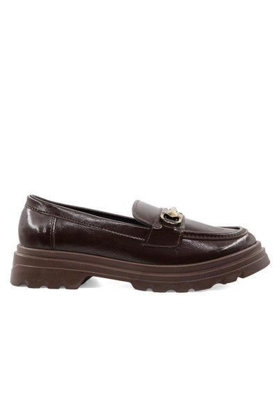Marka Sesi SL2004 Loafers, Coffee, Women's Ballet Flats
