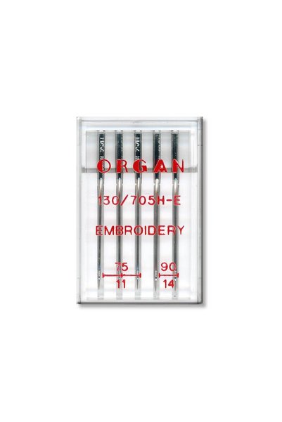 ORGAN NEEDLES Set 5 ace cusut broderie Organ Embroidery, pentru masinile de c...