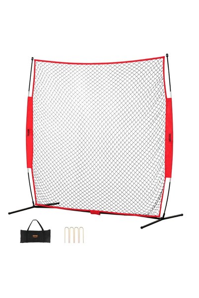 VEVOR Paravan pentru baseball, Dimensiuni produs: 2380 x 1070 x 2120 mm, Mate...
