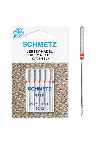 SCHMETZ Σετ 5 βελόνων Schmetz για ζέρσεϊ, μέγεθος βελόνας 80, για ραπτομηχανή...