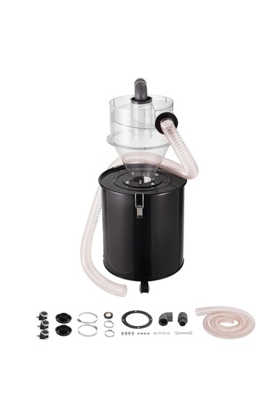 VEVOR Cyclone dust separator, Material: high-transparent ABS + steel, Color: ...