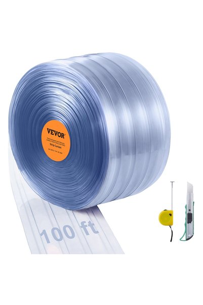 VEVOR Perdea din benzi de PVC, Material: PVC + DOTP, Interval de temperatură:...