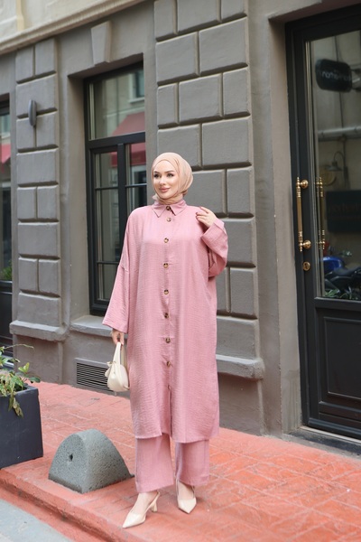 NİSUM MODA MANOLYA LINEN-BLEND SET