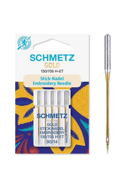 SCHMETZ Set 5 ace de brodat Gold, finete 90, 130/705 H-ET VDS