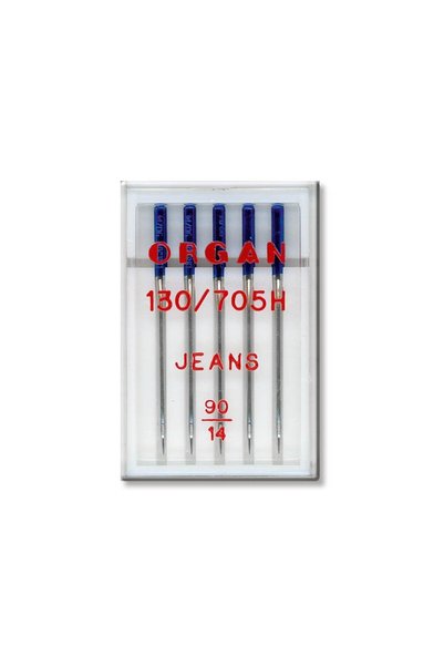 ORGAN NEEDLES Set 5 ace Organ Jeans, denim pentru masinile de cusut casnice s...