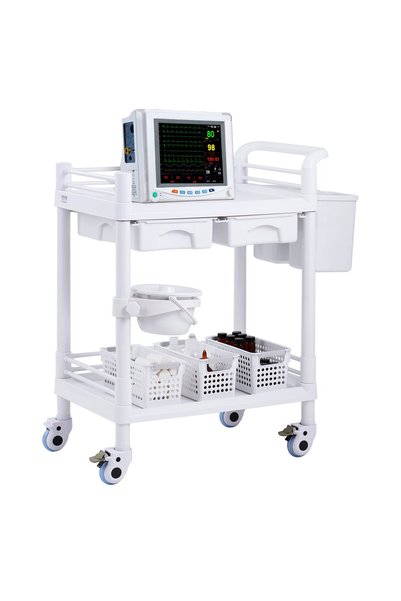 VEVOR Lab carts, Maximum load: 50 kg, Product dimensions: 705 x 445 x 900 mm,...