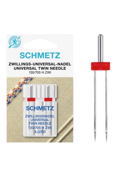 SCHMETZ Set 2 ace duble Schmetz, finete 80, cu distanta 4 mm intre ace