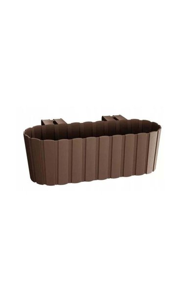 WISDOM Jardiniera decorativa, suport plastic, maro, 4.9 L, 38.3x21.2x13 cm, B...