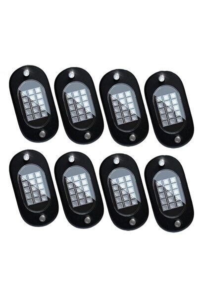FONIX Set de iluminare ambientală pentru mașină, RGB, pentru interior sau ext...