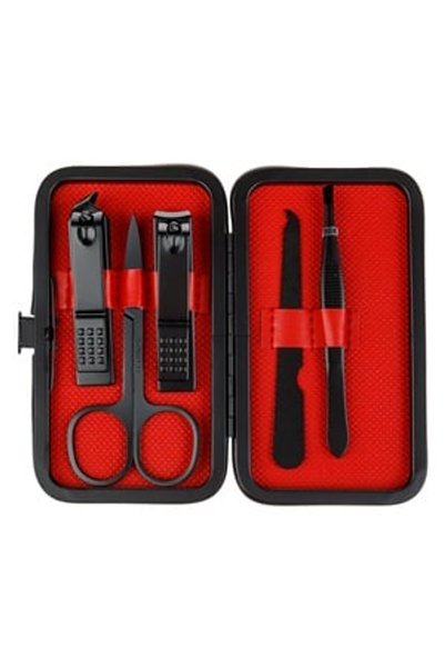 IRO Manicure - Pedicure Kit Black Red - 5 pieces - Manicure-Pedicure Set