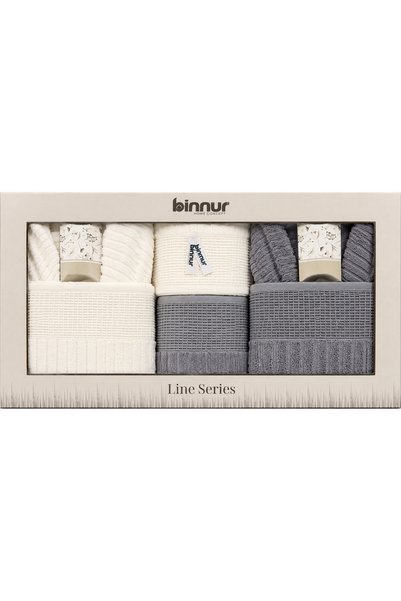 BİNNUR HOME 10-Piece Bathrobe Set in a Wedding Trousseau Box