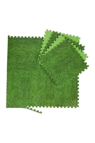 Relaxdays Floor Protection Mat with Lawn Motif