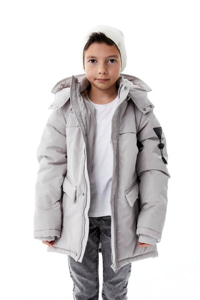 benitto kids BenittoKids Boys' Long Winter Hooded Jacket 51367