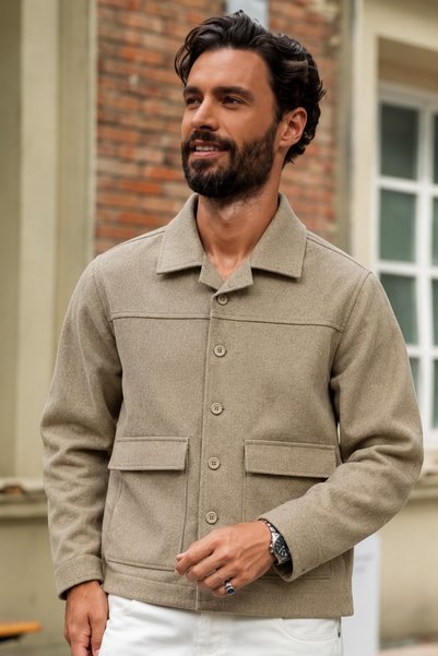 DAMGA JEANS Jachetă de tranziție (primăvară-toamnă) pentru bărbați, din cașmi...