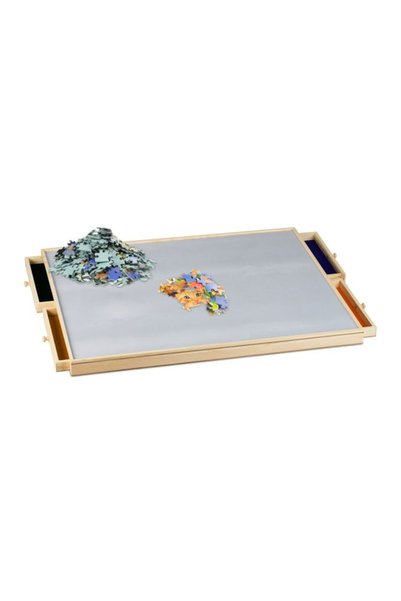 Relaxdays Puzzle Board with 4 Drawers