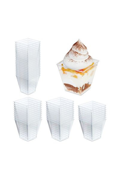 Relaxdays Set de 50 de boluri pentru desert