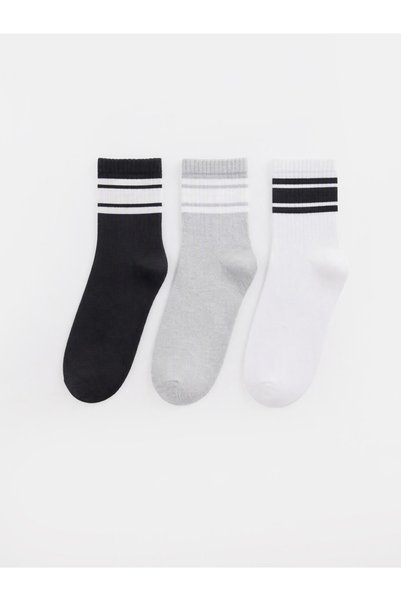 LC Waikiki Trendy Picks from Kübra Butik: Striped Men's Ankle Socks, 3-Pack
