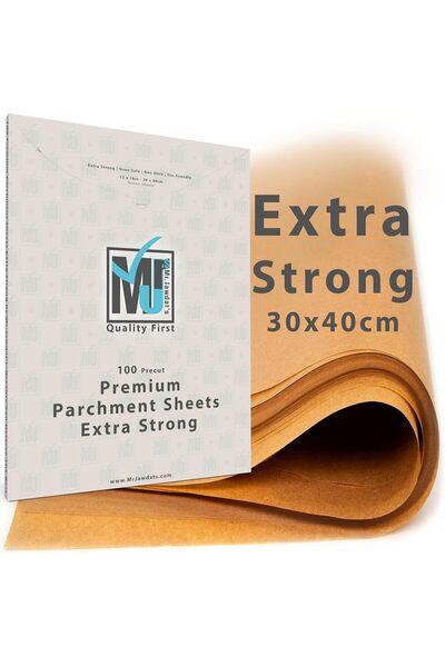 Generic ((أوراق خبز فائقة القوة)) ورق زبدة غير مبيض 30x40 سم، غير لاصق، مقطعة...