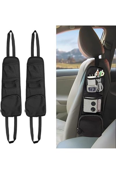 Generic 2 PCS Car Seat Side Organizer, Auto Seat Storage Hanging Bag, Phones,...