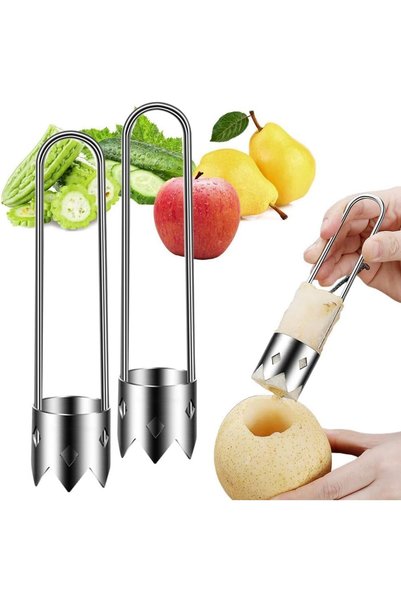 Generic 2PCS Bell Pepper Corer Tool, Stainless Steel Pepper Seed Remover for ...