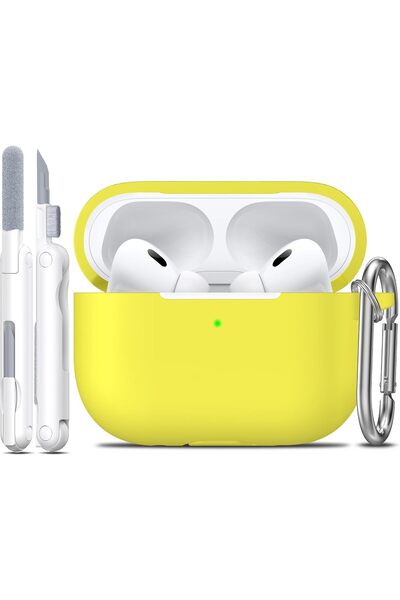 Generic حافظة لسماعات AirPods Pro 2/1 (2023/2022/2019) مع سلسلة مفاتيح، غطاء ...