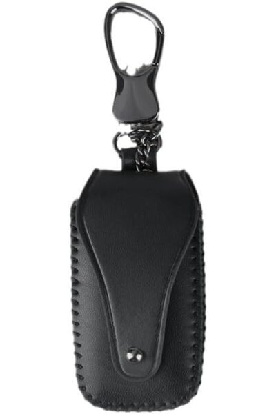 Generic Car Key Cover, Premium PU Leather Case with Metal Hook and Detachable...