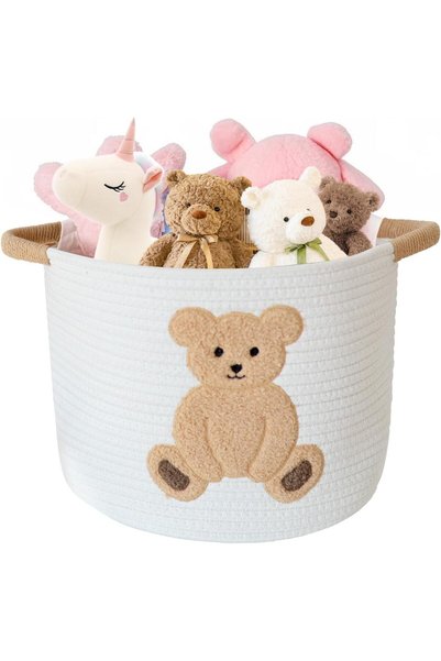 Generic Large Cotton Rope Basket,Cotton Rope Basket Toy Storage,Empty Baby Sh...