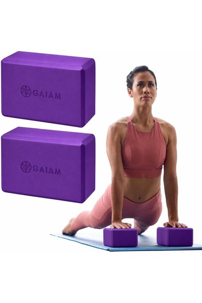 Generic Essentials Yoga Block (Set Of 2) – Supportive, Soft Non-Slip Foam Sur...