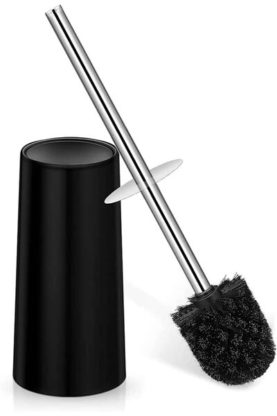 Generic Toilet Brush and Holder, Toilet Bowl Brush Set with Stainless Steel H...