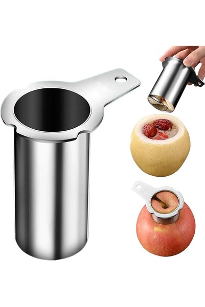 Generic Apple Core Tool with Spiral Drill, Stainless Steel Apple Core Remover...