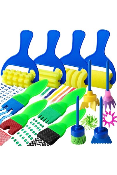 Generic مجموعة من 12 فرشاة رسم للأطفال، أدوات فنية قابلة للغسل للأطفال الصغار...