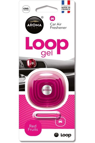 Generic Loop Red Fruits Car Air Freshener Gel