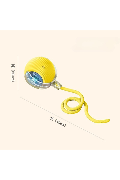 Choice Yellow New Cat Interactive Ball Toys Silicone Automatic Rolling Ball W...