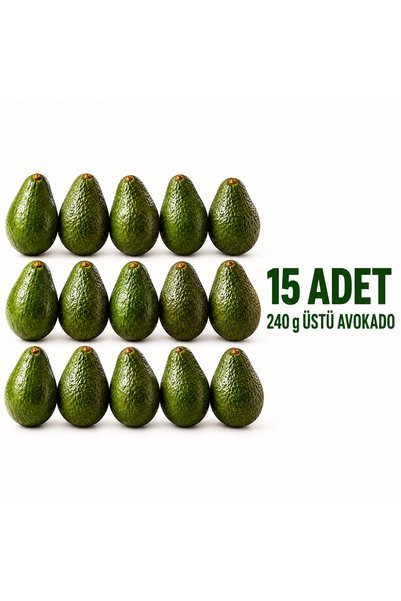 Genel Markalar Avokado 15 Adet (Her Biri 240 g ve Üzeri) Dalından Taze