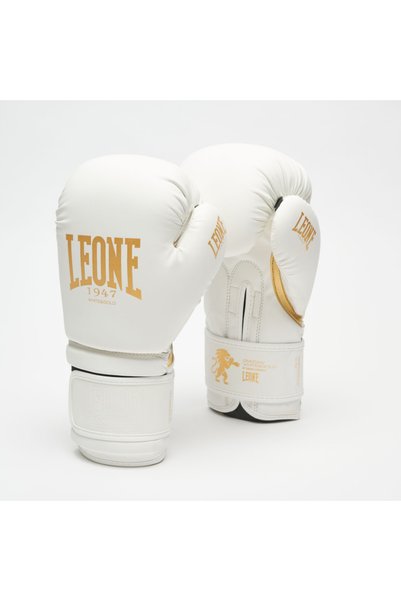 LEONE Mănuși de box alb-aurii