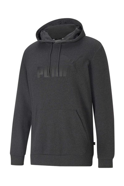 Puma هودي بشعار كبير من Ess باللون الرمادي الداكن للرجال/للجنسين