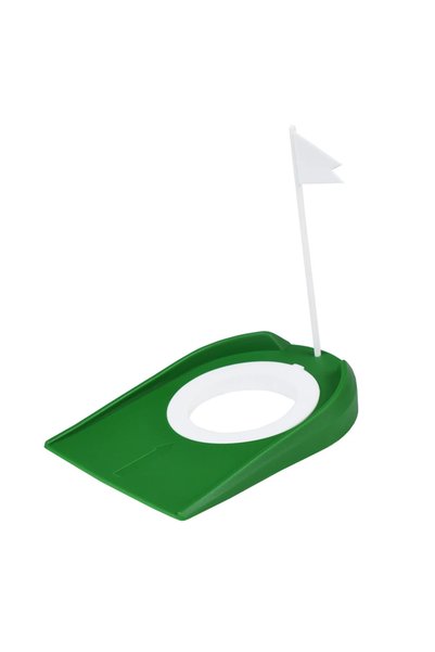 Choice WHITE Indoor Golf Putting Trainer With Hole Flag Putter Green Practice...